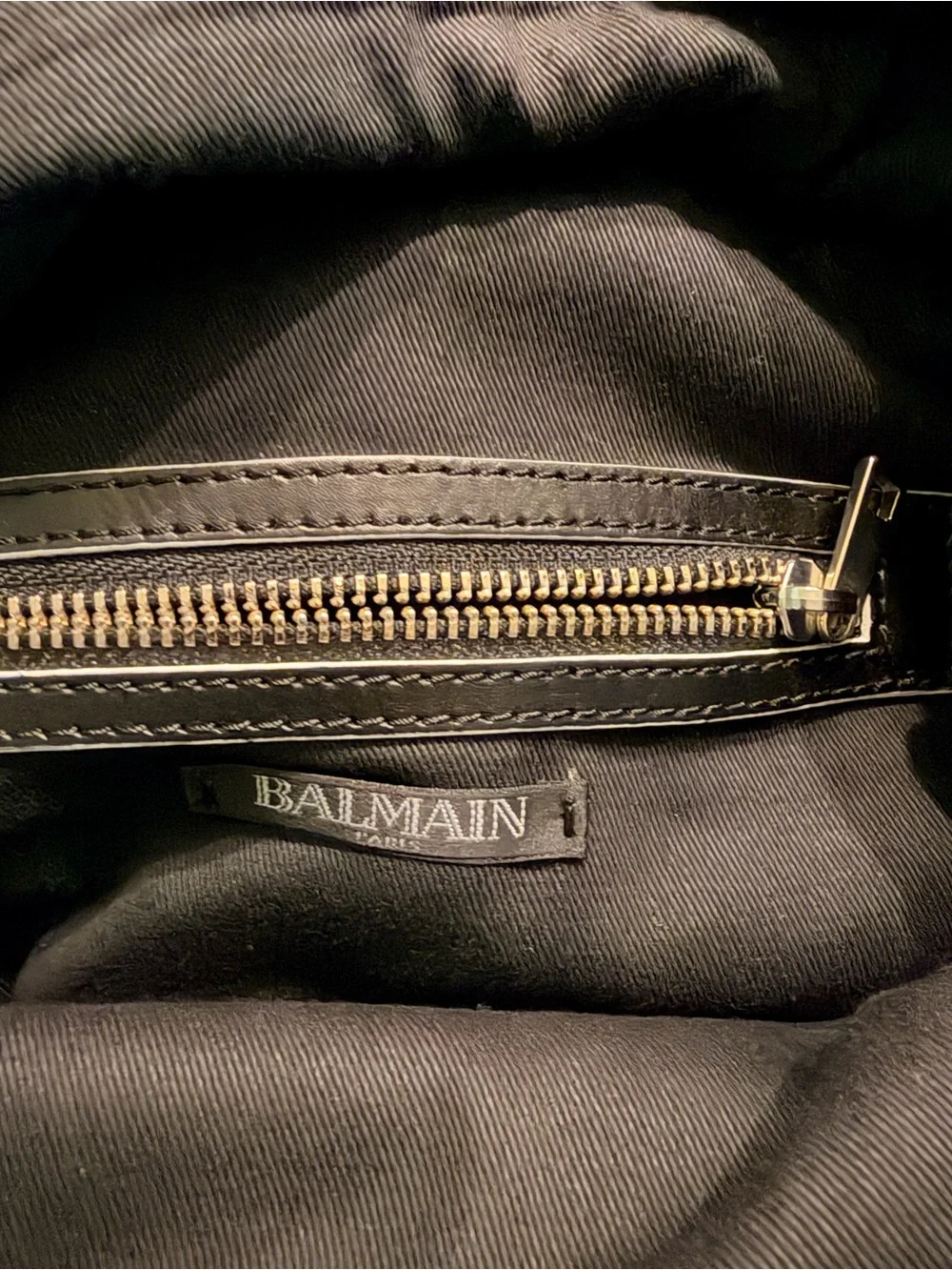 Balmain Paris Black Logo Backpack for Kids